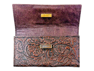 Kacey Magnetic Wallet-Apparel & Accessories > Handbags, Wallets & Cases > Wallets & Money Clips > Wallets-Western-Cowhide-Bags-Handmade-Products-Gifts-Dancing Cactus Designs