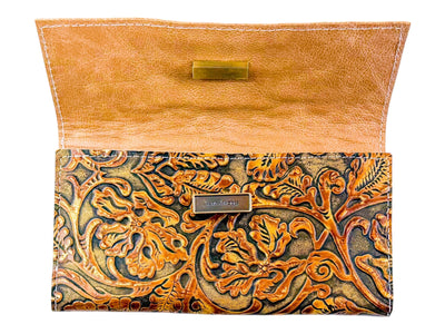 Kacey Magnetic Wallet-Apparel & Accessories > Handbags, Wallets & Cases > Wallets & Money Clips > Wallets-Western-Cowhide-Bags-Handmade-Products-Gifts-Dancing Cactus Designs