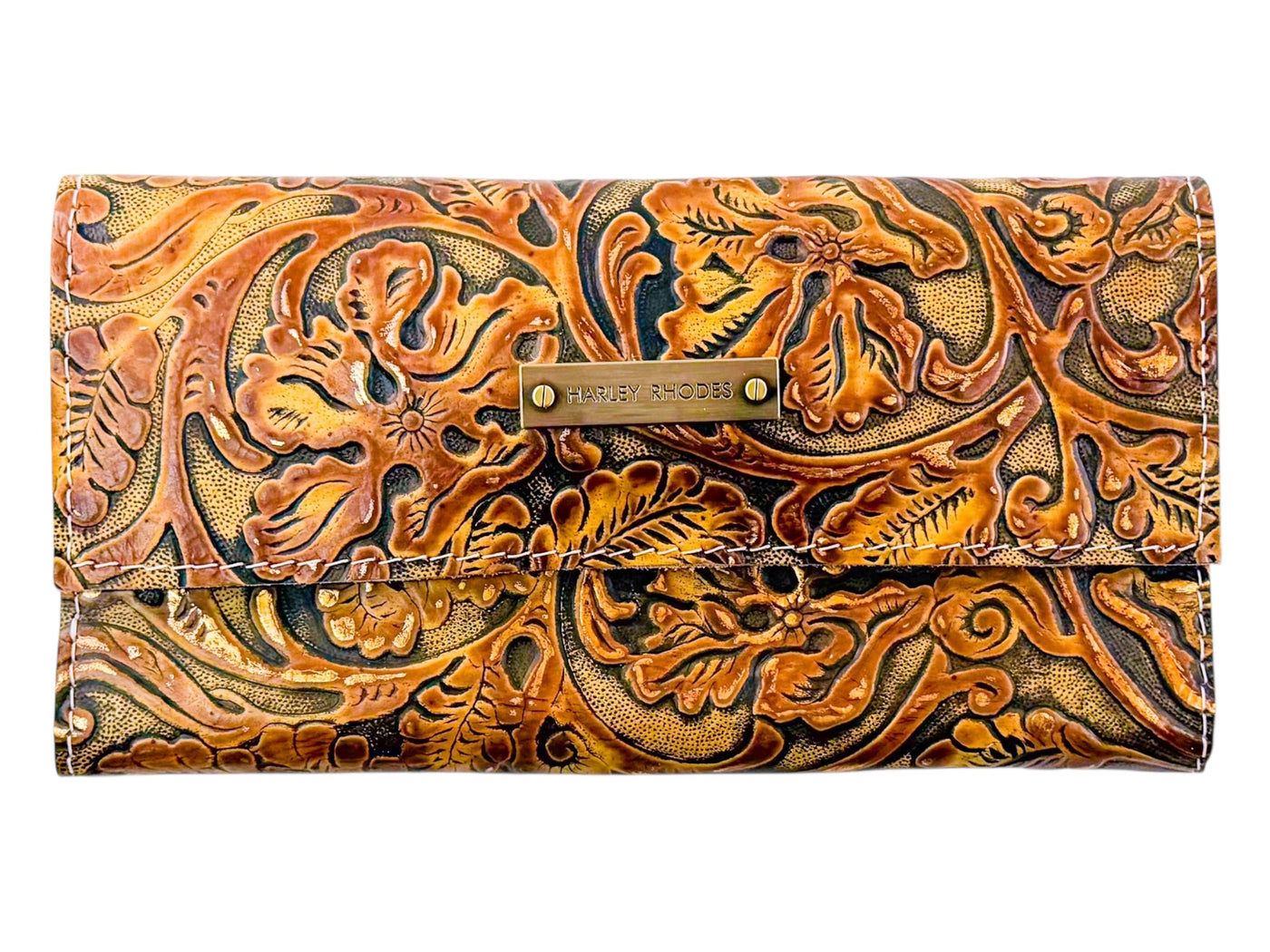 Kacey Magnetic Wallet-Apparel & Accessories > Handbags, Wallets & Cases > Wallets & Money Clips > Wallets-Western-Cowhide-Bags-Handmade-Products-Gifts-Dancing Cactus Designs