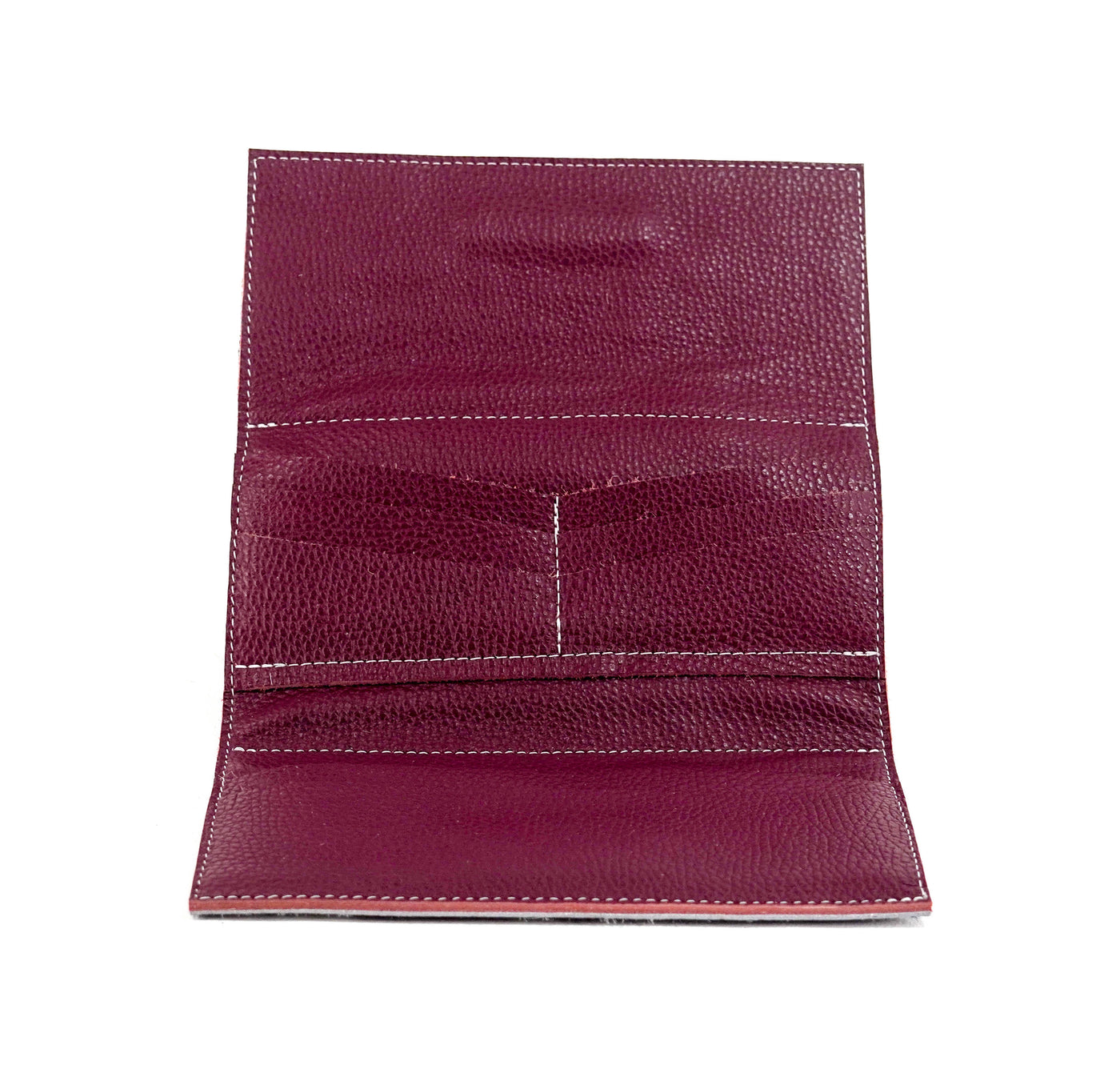 Kacey Wallet - Black & White w/ Burgundy Tool-Kacey Wallet-Western-Cowhide-Bags-Handmade-Products-Gifts-Dancing Cactus Designs