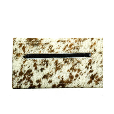 Kacey Wallet - Longhorn w/ Copper Penny Aztec-Kacey Wallet-Western-Cowhide-Bags-Handmade-Products-Gifts-Dancing Cactus Designs