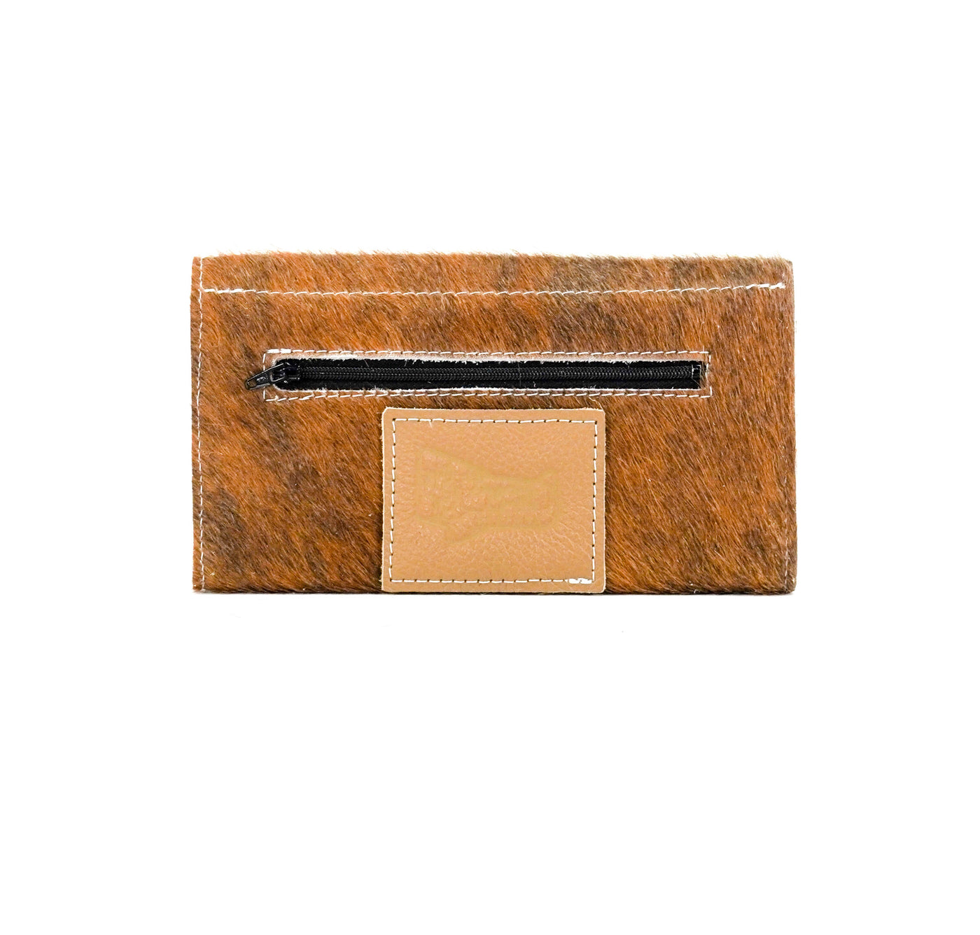 Kacey Wallet - Red Brindle w/ Vanilla Leopard-Kacey Wallet-Western-Cowhide-Bags-Handmade-Products-Gifts-Dancing Cactus Designs
