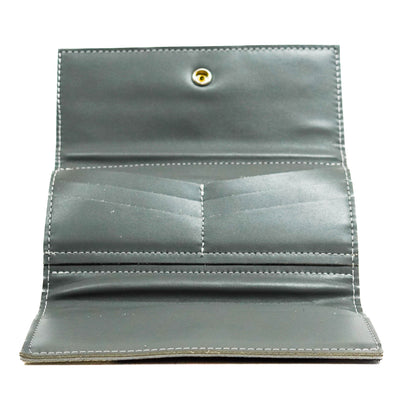 Kacey Wallet - Tricolor w/ Smoke Show Croc-Kacey Wallet-Western-Cowhide-Bags-Handmade-Products-Gifts-Dancing Cactus Designs