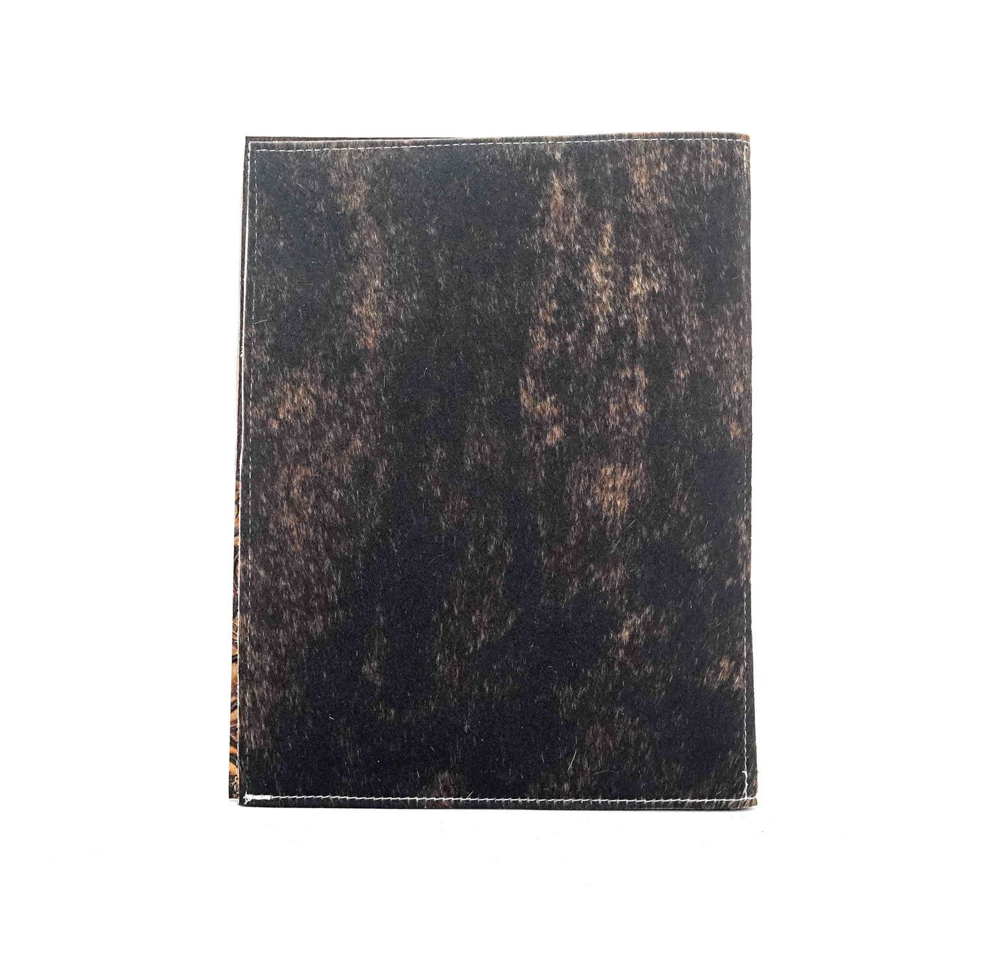 Large Notepad Cover - Brindle w/ Savannah Roses-Large Notepad Cover-Western-Cowhide-Bags-Handmade-Products-Gifts-Dancing Cactus Designs