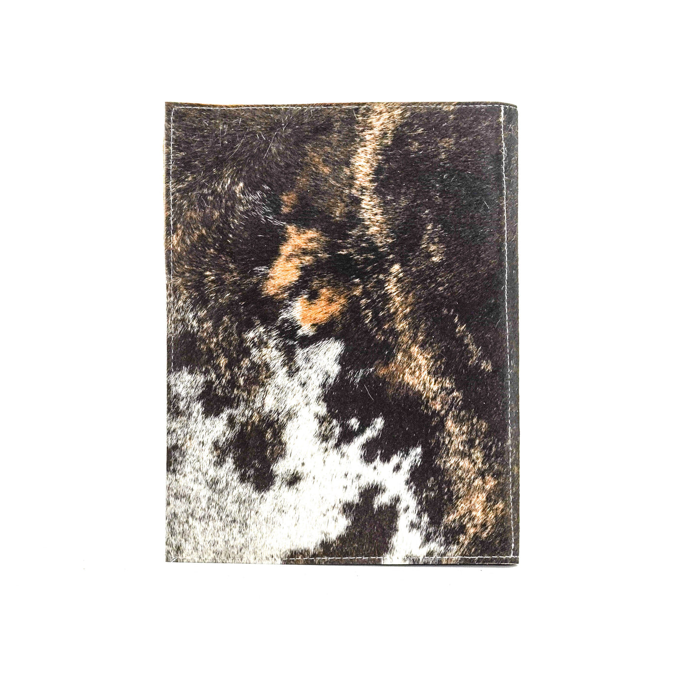 Large Notepad Cover - Brindle w/ Sepia Skulls-Large Notepad Cover-Western-Cowhide-Bags-Handmade-Products-Gifts-Dancing Cactus Designs