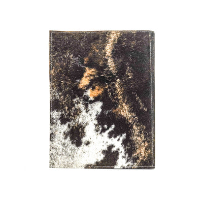 Large Notepad Cover - Brindle w/ Sepia Skulls-Large Notepad Cover-Western-Cowhide-Bags-Handmade-Products-Gifts-Dancing Cactus Designs