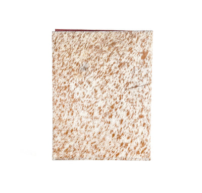 Large Notepad Cover - Longhorn w/ Gold Rush Tool-Large Notepad Cover-Western-Cowhide-Bags-Handmade-Products-Gifts-Dancing Cactus Designs