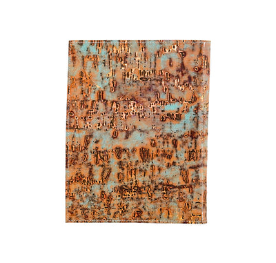 Large Notepad Cover - Smooth Latte Leather w/ Patina Driftwood-Large Notepad Cover-Western-Cowhide-Bags-Handmade-Products-Gifts-Dancing Cactus Designs