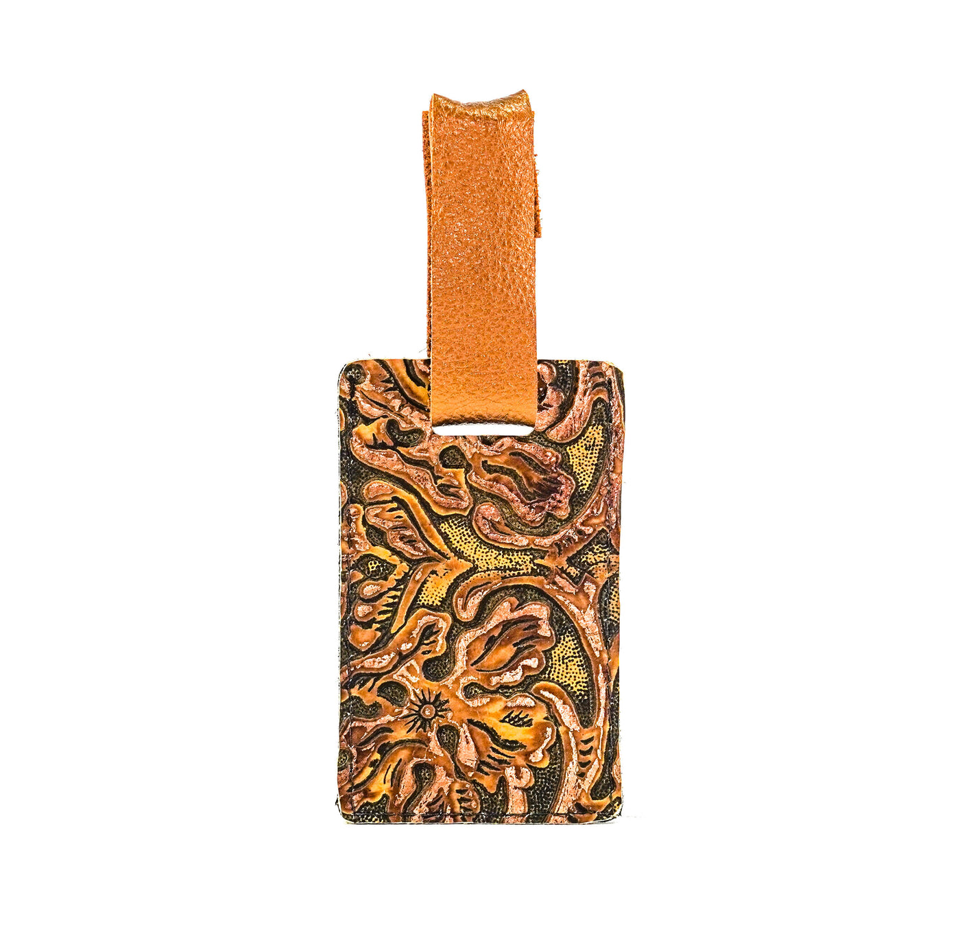 Luggage Tag - Black Glitter w/ Wyoming Tool-Luggage Tag-Western-Cowhide-Bags-Handmade-Products-Gifts-Dancing Cactus Designs