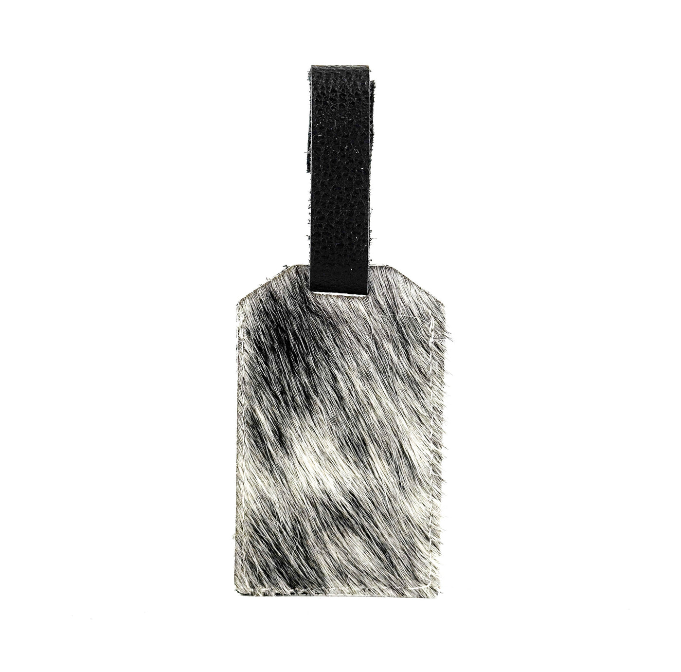 Luggage Tag - Salt & Pepper w/ Smoke Show Croc-Luggage Tag-Western-Cowhide-Bags-Handmade-Products-Gifts-Dancing Cactus Designs