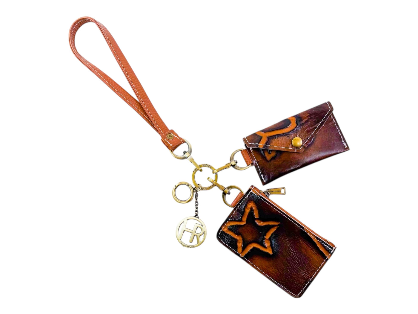 Luxe Accessory Stack-Apparel & Accessories > Handbags, Wallets & Cases > Wallets & Money Clips-Western-Cowhide-Bags-Handmade-Products-Gifts-Dancing Cactus Designs