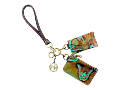 Luxe Accessory Stack-Apparel & Accessories > Handbags, Wallets & Cases > Wallets & Money Clips-Western-Cowhide-Bags-Handmade-Products-Gifts-Dancing Cactus Designs