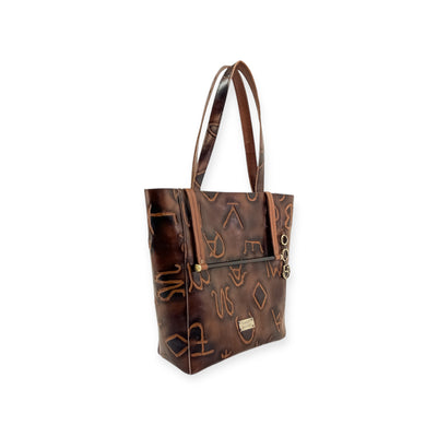 Martha Tote-Apparel & Accessories > Handbags, Wallets & Cases > Handbags > Shopper Bags-Western-Cowhide-Bags-Handmade-Products-Gifts-Dancing Cactus Designs