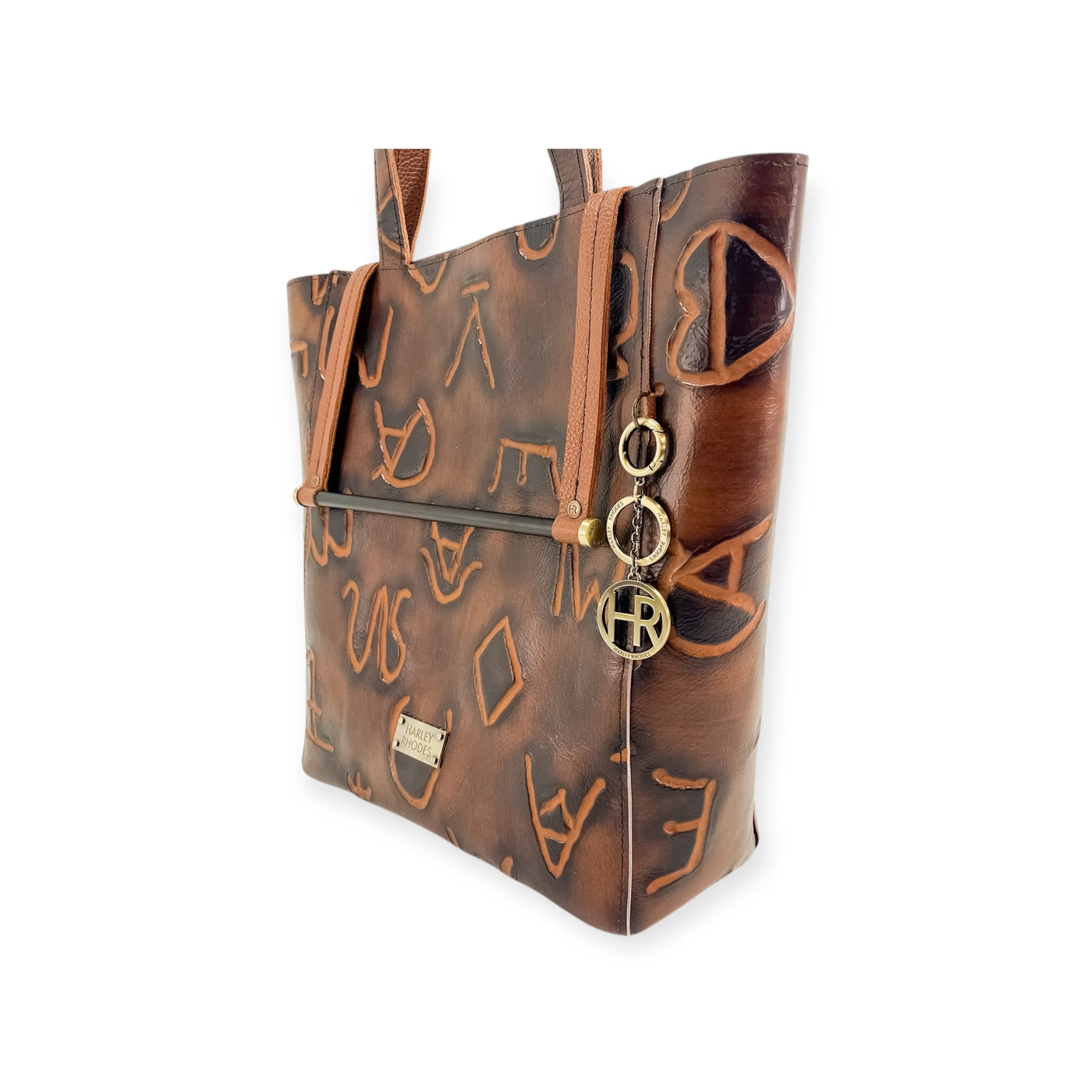 Martha Tote-Apparel & Accessories > Handbags, Wallets & Cases > Handbags > Shopper Bags-Western-Cowhide-Bags-Handmade-Products-Gifts-Dancing Cactus Designs