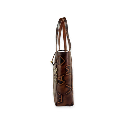 Martha Tote-Apparel & Accessories > Handbags, Wallets & Cases > Handbags > Shopper Bags-Western-Cowhide-Bags-Handmade-Products-Gifts-Dancing Cactus Designs