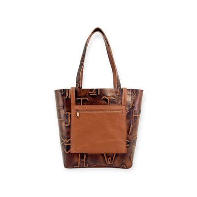 Martha Tote-Apparel & Accessories > Handbags, Wallets & Cases > Handbags > Shopper Bags-Western-Cowhide-Bags-Handmade-Products-Gifts-Dancing Cactus Designs