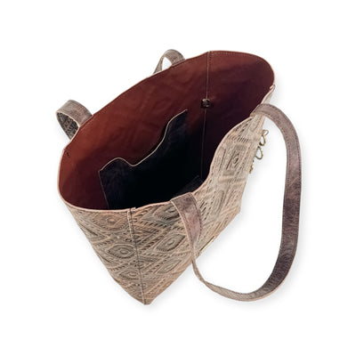 Martha Tote-Apparel & Accessories > Handbags, Wallets & Cases > Handbags > Shopper Bags-Western-Cowhide-Bags-Handmade-Products-Gifts-Dancing Cactus Designs