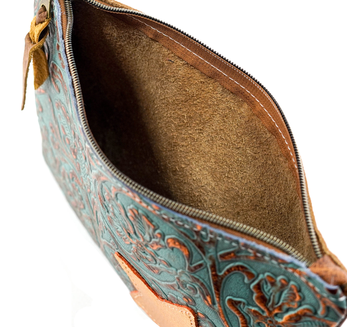 Mega Organizer - All Embossed w/ Sierra Tool-Mega Organizer-Western-Cowhide-Bags-Handmade-Products-Gifts-Dancing Cactus Designs