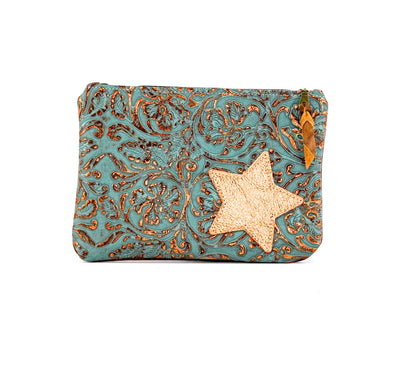 Mega Organizer - All Embossed w/ Sierra Tool-Mega Organizer-Western-Cowhide-Bags-Handmade-Products-Gifts-Dancing Cactus Designs