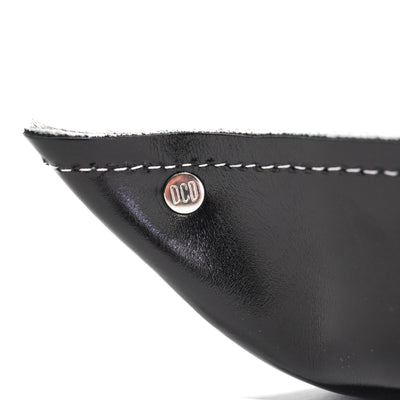 Mini Tray - Glossed Black Leather w/ Salt N' Pepper-Mini Tray-Western-Cowhide-Bags-Handmade-Products-Gifts-Dancing Cactus Designs
