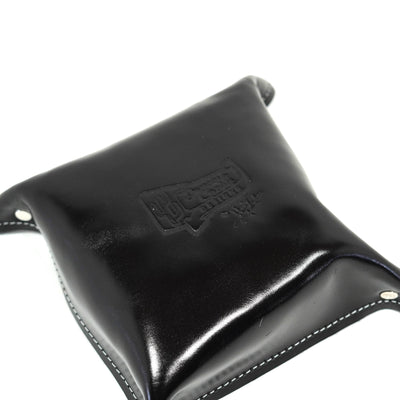 Mini Tray - Glossed Black Leather w/ Salt N' Pepper-Mini Tray-Western-Cowhide-Bags-Handmade-Products-Gifts-Dancing Cactus Designs