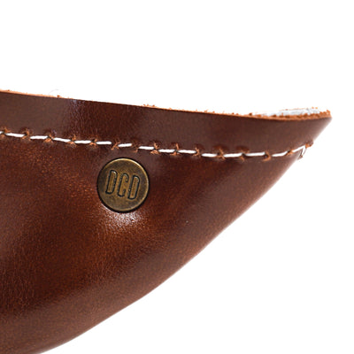 Mini Tray - Glossed Chocolate Leather w/ Two-Tone Brindle-Mini Tray-Western-Cowhide-Bags-Handmade-Products-Gifts-Dancing Cactus Designs
