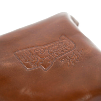 Mini Tray - Glossed Chocolate Leather w/ Two-Tone Brindle-Mini Tray-Western-Cowhide-Bags-Handmade-Products-Gifts-Dancing Cactus Designs