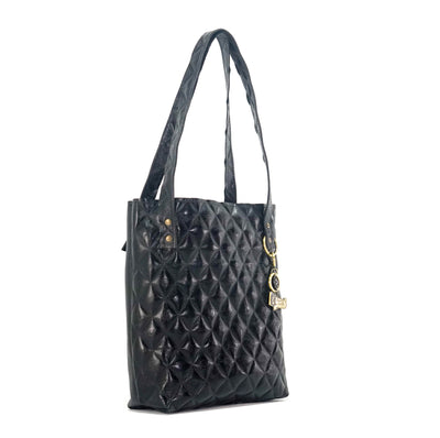 Mini Trisha - All Embossed w/ Onyx Diamond Stitch-Mini Trisha-Western-Cowhide-Bags-Handmade-Products-Gifts-Dancing Cactus Designs