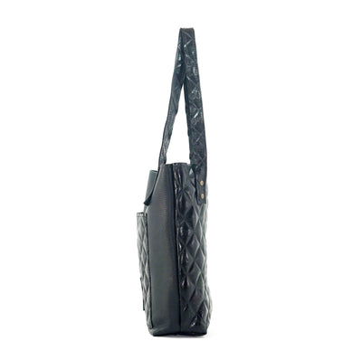 Mini Trisha - All Embossed w/ Onyx Diamond Stitch-Mini Trisha-Western-Cowhide-Bags-Handmade-Products-Gifts-Dancing Cactus Designs