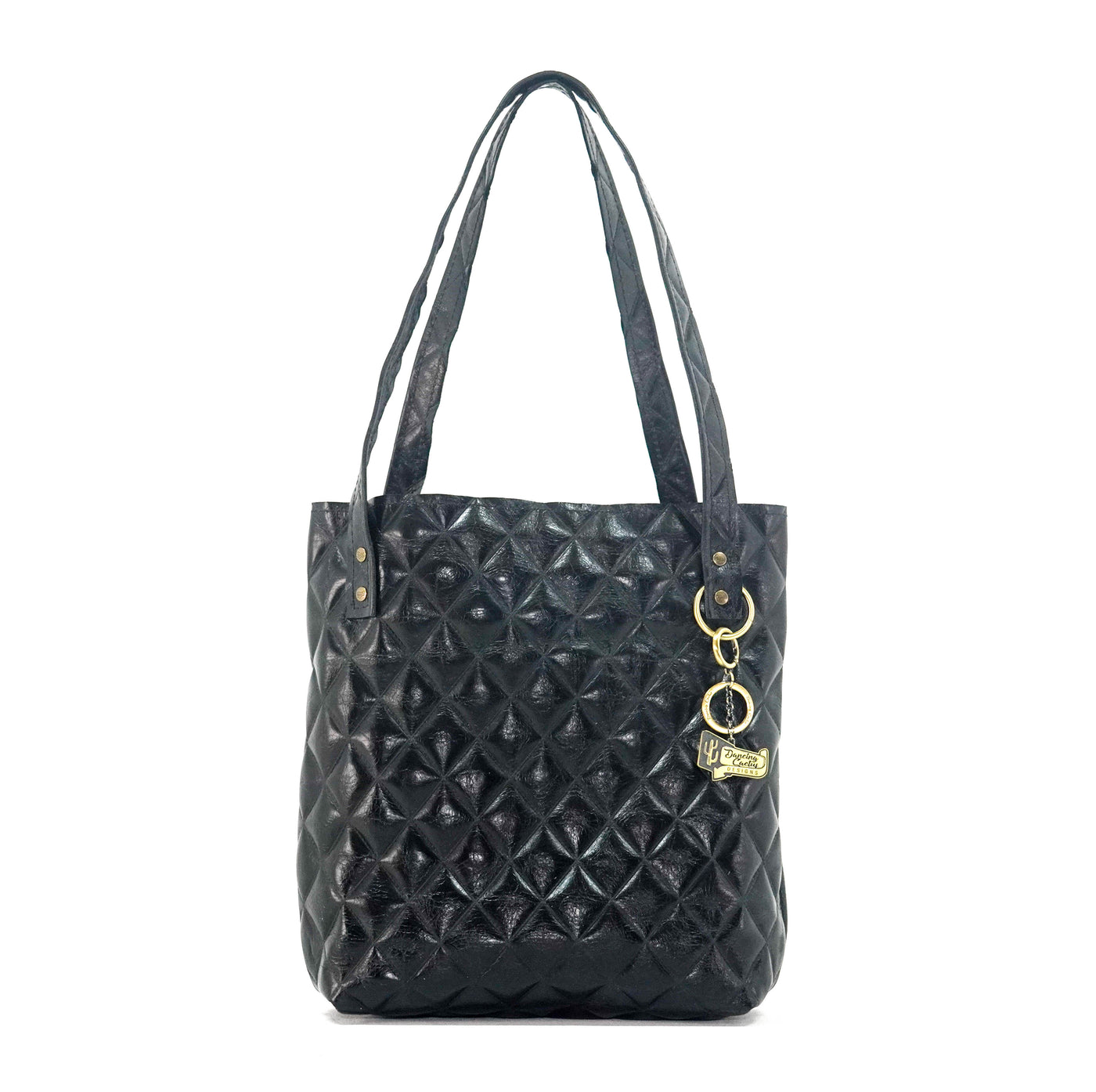 Mini Trisha - All Embossed w/ Onyx Diamond Stitch-Mini Trisha-Western-Cowhide-Bags-Handmade-Products-Gifts-Dancing Cactus Designs