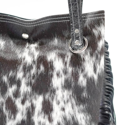 Mini Trisha - Black & White w/ Onyx Tool-Mini Trisha-Western-Cowhide-Bags-Handmade-Products-Gifts-Dancing Cactus Designs