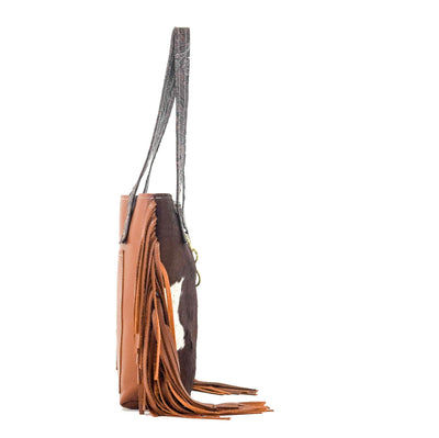 Mini Trisha - Longhorn w/ Cowboy Tool-Mini Trisha-Western-Cowhide-Bags-Handmade-Products-Gifts-Dancing Cactus Designs