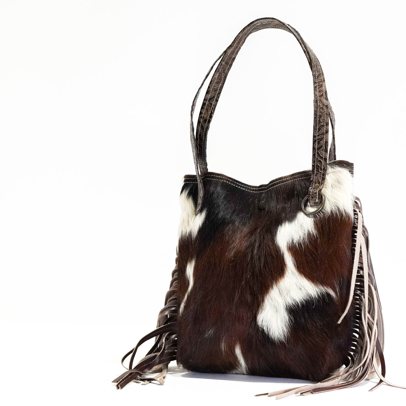 Mini Trisha - Tricolor w/ Goldrush Tool-Mini Trisha-Western-Cowhide-Bags-Handmade-Products-Gifts-Dancing Cactus Designs