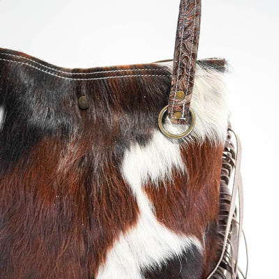 Mini Trisha - Tricolor w/ Goldrush Tool-Mini Trisha-Western-Cowhide-Bags-Handmade-Products-Gifts-Dancing Cactus Designs