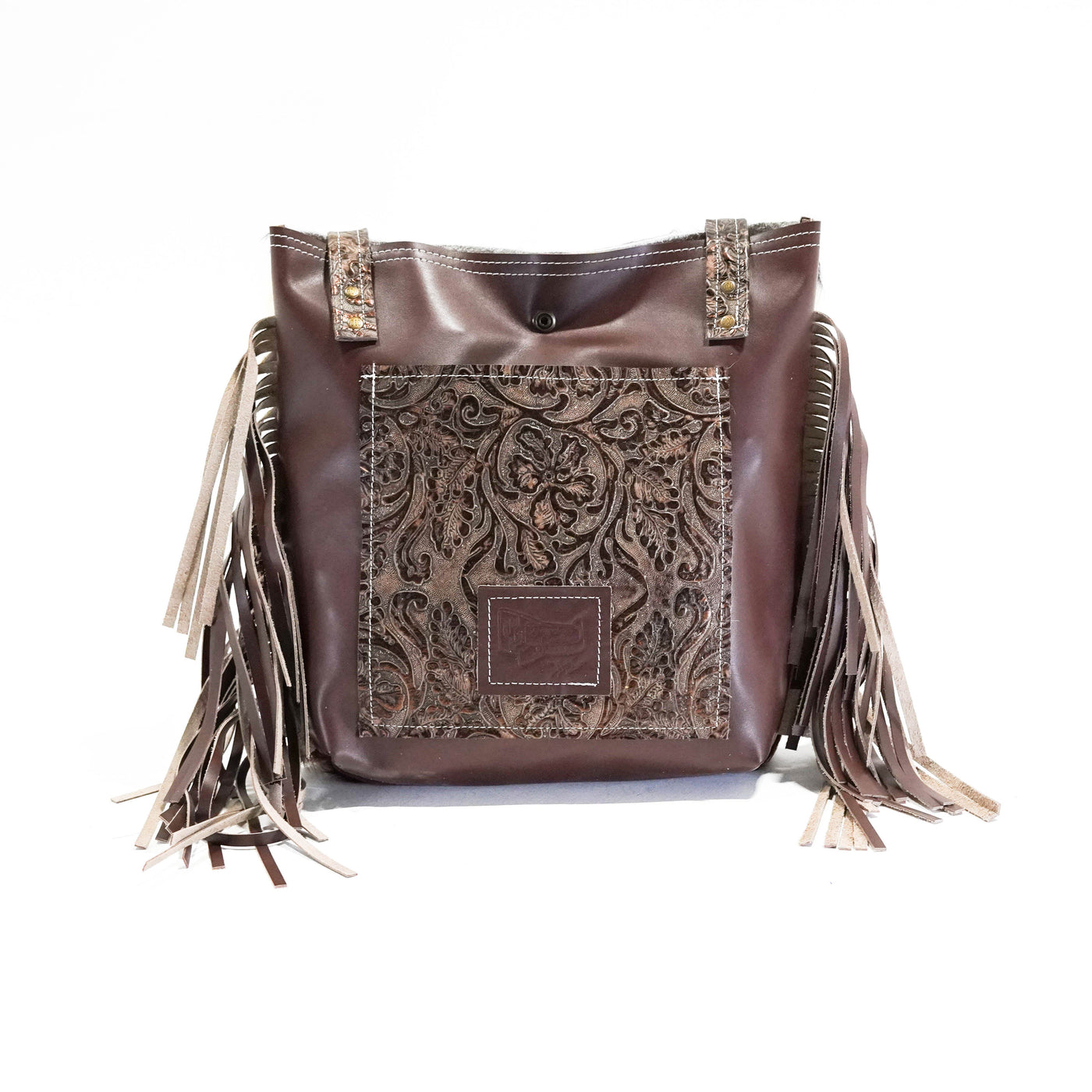 Mini Trisha - Tricolor w/ Goldrush Tool-Mini Trisha-Western-Cowhide-Bags-Handmade-Products-Gifts-Dancing Cactus Designs