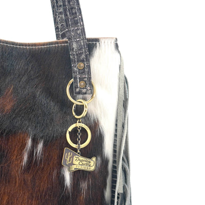 Mini Trisha - Tricolor w/ Smoke Show Croc-Mini Trisha-Western-Cowhide-Bags-Handmade-Products-Gifts-Dancing Cactus Designs