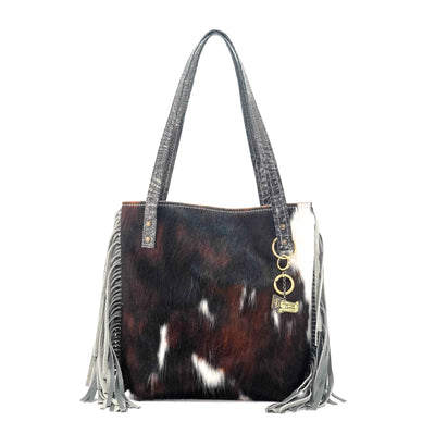Mini Trisha - Tricolor w/ Smoke Show Croc-Mini Trisha-Western-Cowhide-Bags-Handmade-Products-Gifts-Dancing Cactus Designs