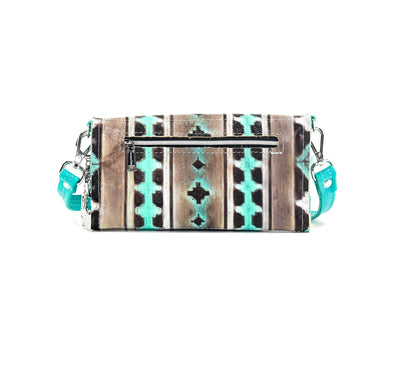 Miranda - All Embossed w/ Cocoa Navajo-Miranda-Western-Cowhide-Bags-Handmade-Products-Gifts-Dancing Cactus Designs