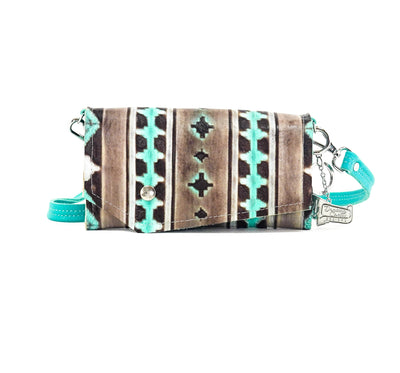 Miranda - All Embossed w/ Cocoa Navajo-Miranda-Western-Cowhide-Bags-Handmade-Products-Gifts-Dancing Cactus Designs