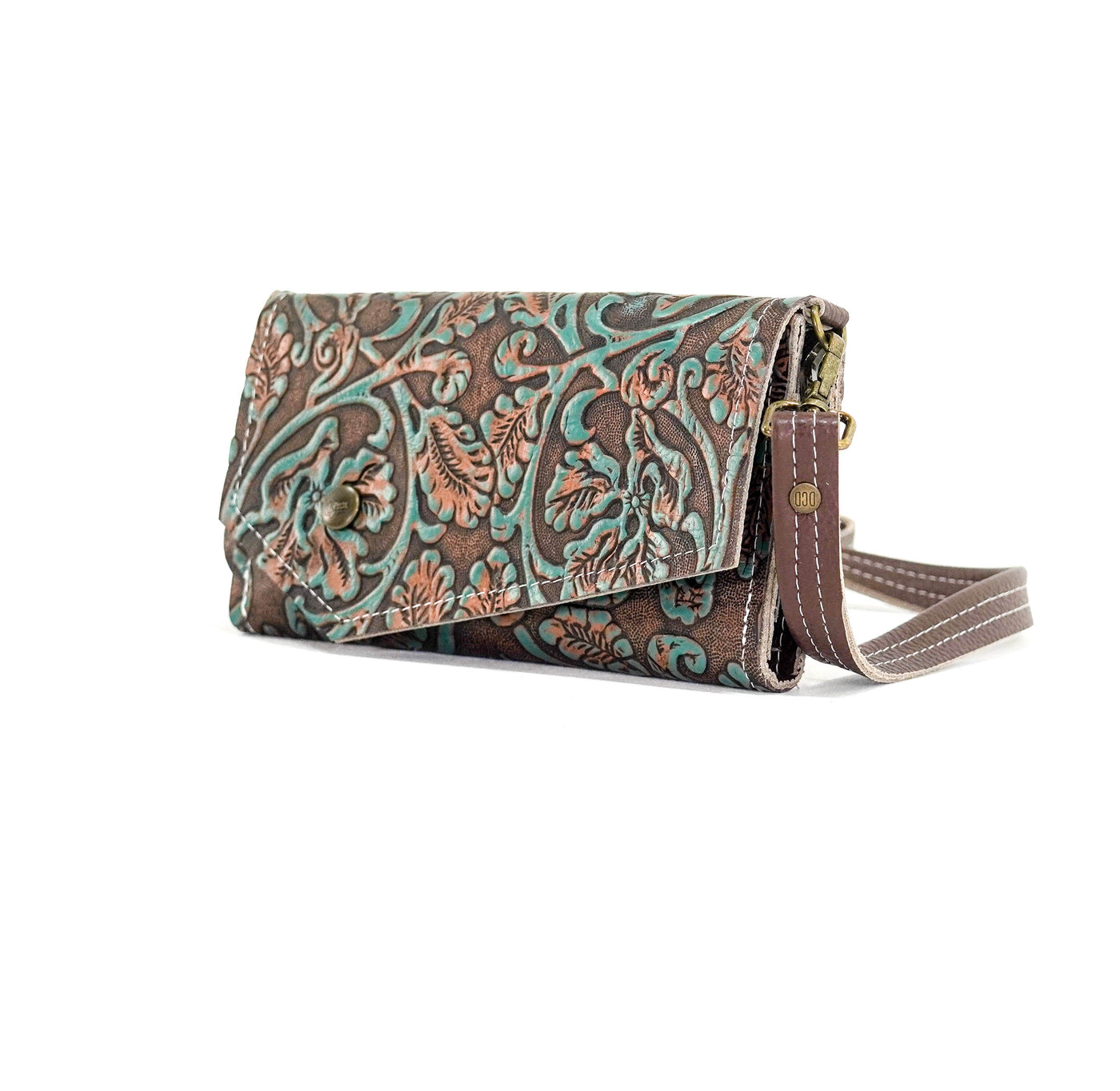 Miranda - All Embossed w/ Evergreen tool-Miranda-Western-Cowhide-Bags-Handmade-Products-Gifts-Dancing Cactus Designs