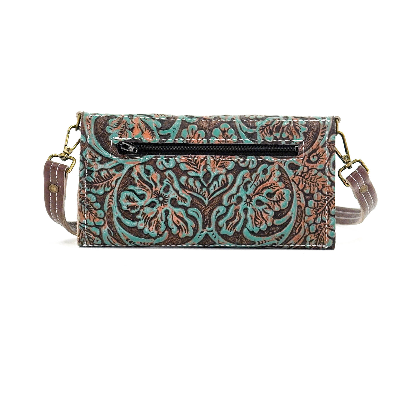 Miranda - All Embossed w/ Evergreen tool-Miranda-Western-Cowhide-Bags-Handmade-Products-Gifts-Dancing Cactus Designs