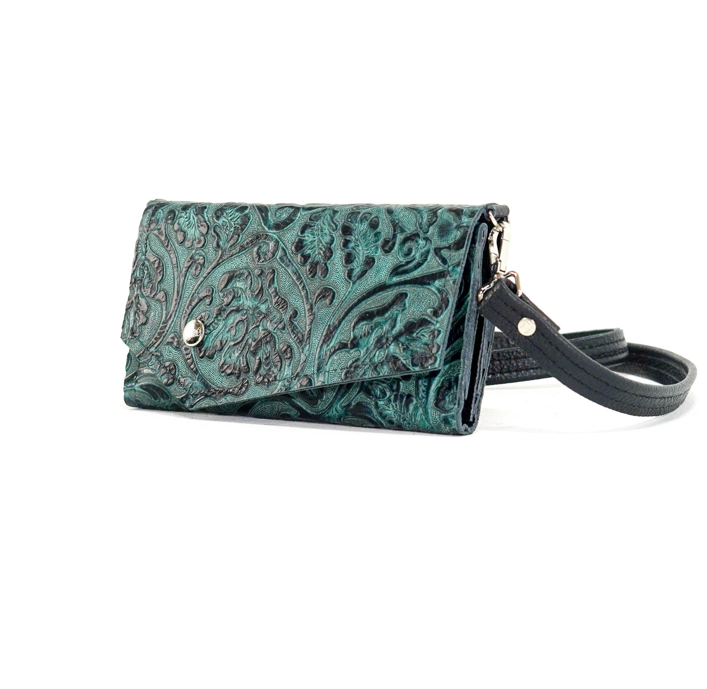 Miranda - All Embossed w/ Indigo Tool-Miranda-Western-Cowhide-Bags-Handmade-Products-Gifts-Dancing Cactus Designs