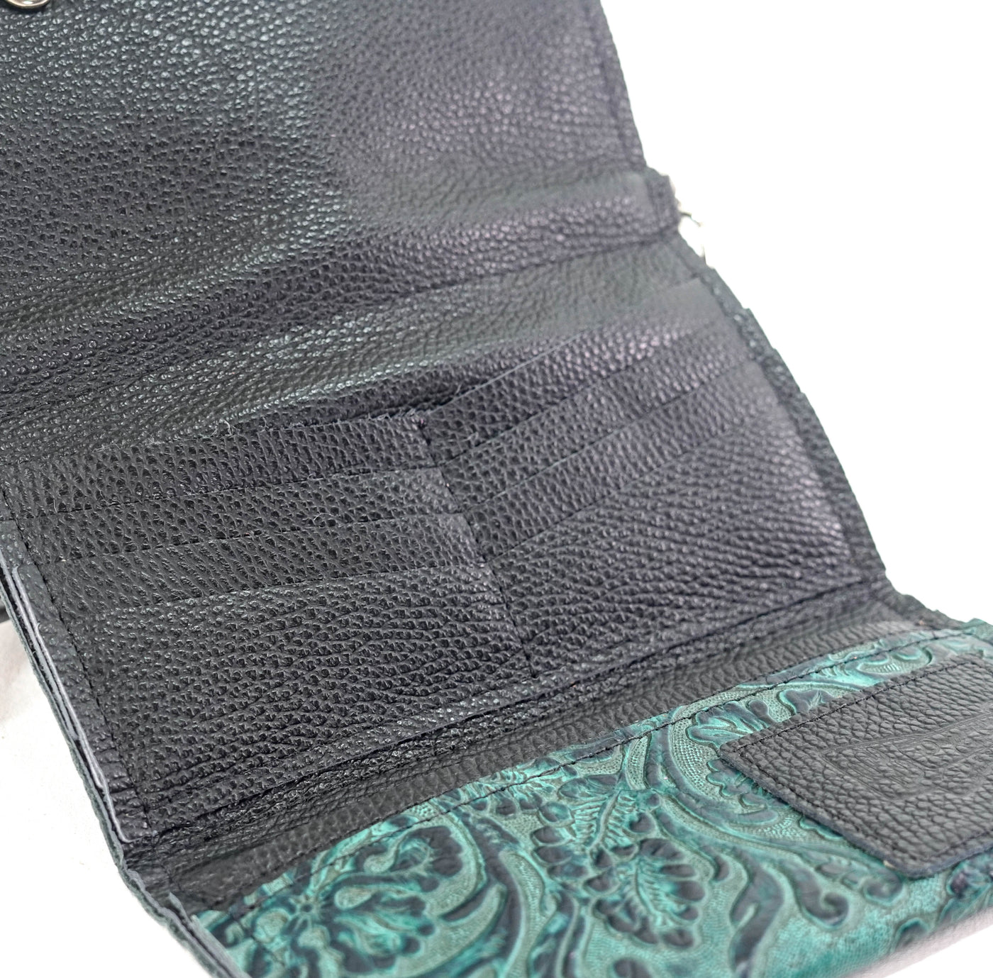 Miranda - All Embossed w/ Indigo Tool-Miranda-Western-Cowhide-Bags-Handmade-Products-Gifts-Dancing Cactus Designs