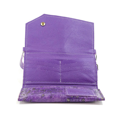 Miranda - All Embossed w/ Lavender Driftwood-Miranda-Western-Cowhide-Bags-Handmade-Products-Gifts-Dancing Cactus Designs