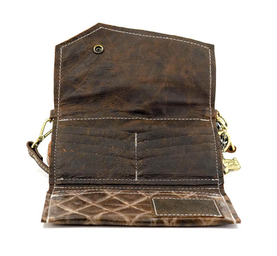 Miranda - All Embossed w/ Taupe Diamond Stitch-Miranda-Western-Cowhide-Bags-Handmade-Products-Gifts-Dancing Cactus Designs