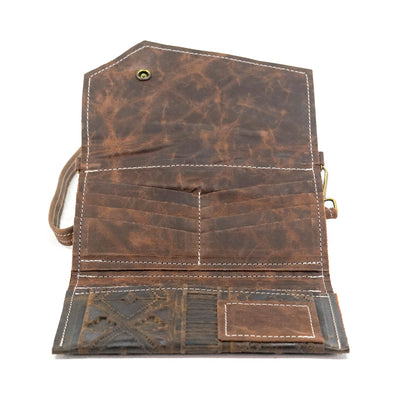 Miranda - All Embossed w/ Walnut Navajo-Miranda-Western-Cowhide-Bags-Handmade-Products-Gifts-Dancing Cactus Designs