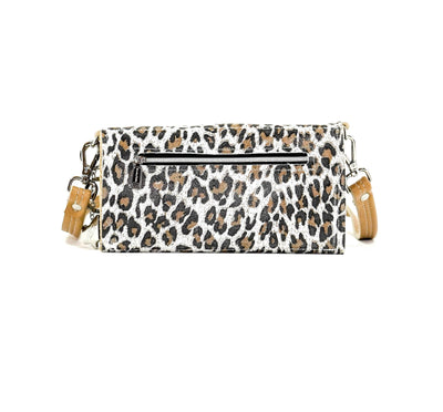 Miranda - All Leather w/ White Leopard-Miranda-Western-Cowhide-Bags-Handmade-Products-Gifts-Dancing Cactus Designs