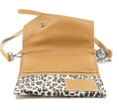 Miranda - All Leather w/ White Leopard-Miranda-Western-Cowhide-Bags-Handmade-Products-Gifts-Dancing Cactus Designs
