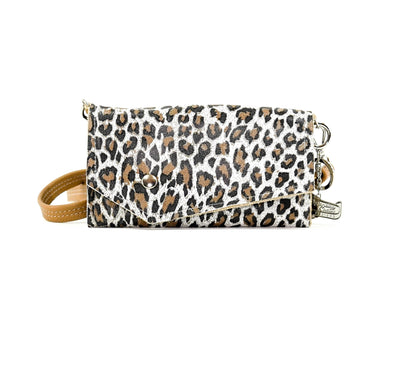 Miranda - All Leather w/ White Leopard-Miranda-Western-Cowhide-Bags-Handmade-Products-Gifts-Dancing Cactus Designs