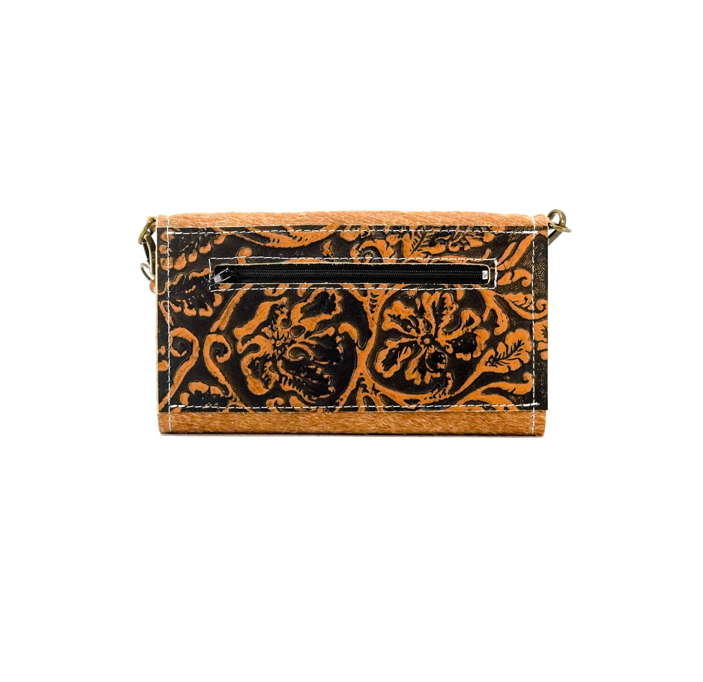 Miranda - Longhorn w/ Honey Tool-Miranda-Western-Cowhide-Bags-Handmade-Products-Gifts-Dancing Cactus Designs